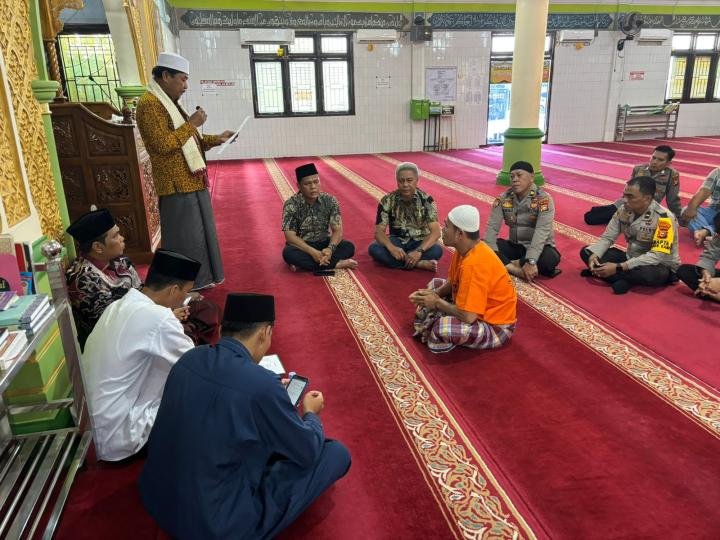 Dapat Hidayah di Balik Jeruji, Tahanan Polres Kampar Masuk Islam