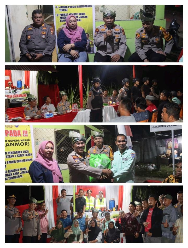 Dirbinmas Polda Riau Pantau Keaktifan Satkamling di Dumai, Serahkan Bantuan Operasional