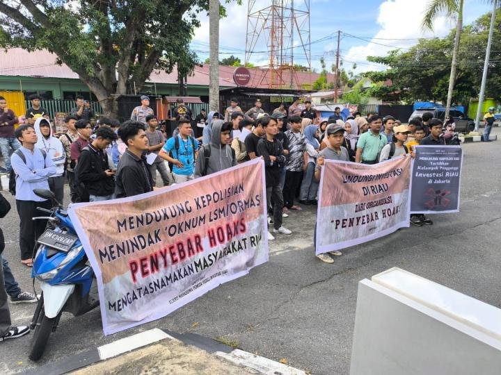 Mahasiswa dan Pemuda Desak Polda Riau Selidiki Oknum Penyebar Hoax yang Ganggu Investasi di Riau