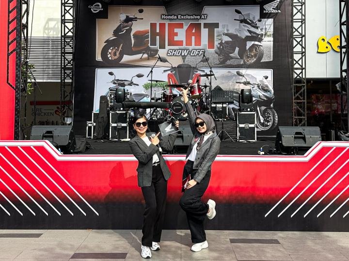Honda Exclusive AT HEAT Show Off di Duri Disambut Antusias Pengunjung