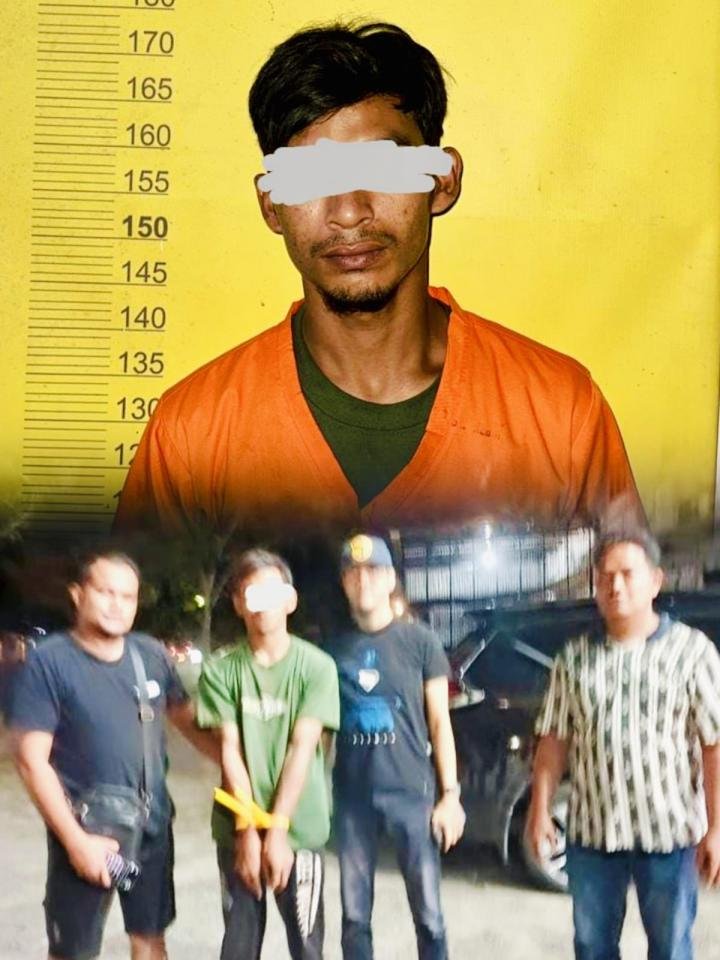 Polsek Pangkalan Kerinci Tangkap Pekerja Kafe Sikat Motor Majikan