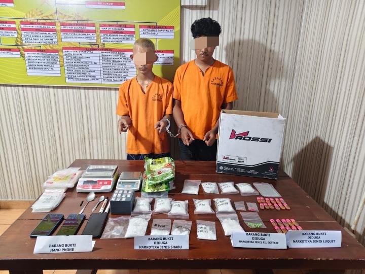 2 Bandar Disikat di Puskesmas, Sabu-Sabu, Pil Ekstasi dan Vape Narkotika Diamankan