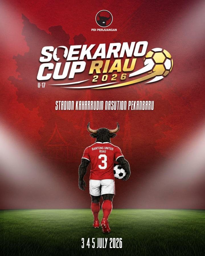 Peringati Bulan Bung Karno 2026, PDI Perjuangan Riau Selenggarakan Soekarno Cup I U-17