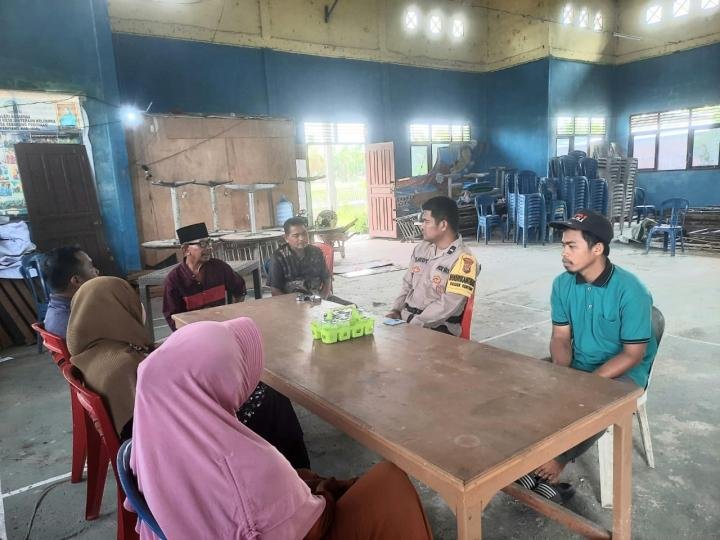 6 Hari Jelang Pencoblosan, Polsek Keritang Intensifkan Sampaikan Pesan Pilkada Damai 