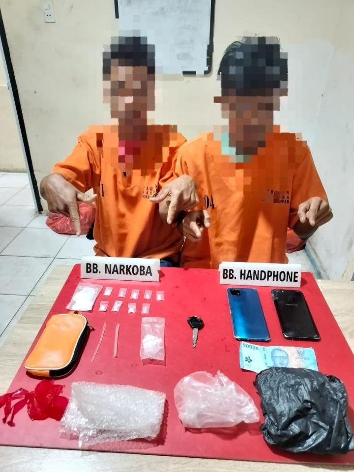 Dua Pengedar Narkoba Diringkus di Tambang, 19.85 Gram Sabu Disita