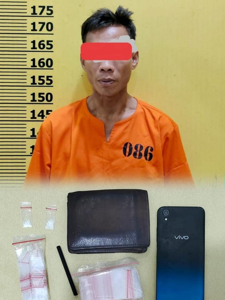 Polsek Langgam Tangkap Pemilik Sabu Asal Sumut
