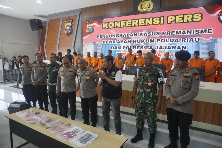 Operasi 12 Hari: Tim RAGA Polda Riau Sikat 54 Preman, Ini Kasus-kasus yang Meliputi