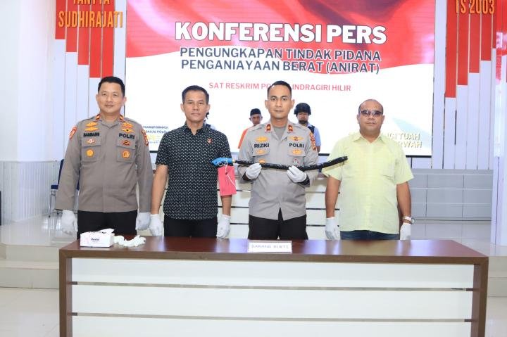 Mantan Kades di Inhil Bacok PNS hingga Terkapar