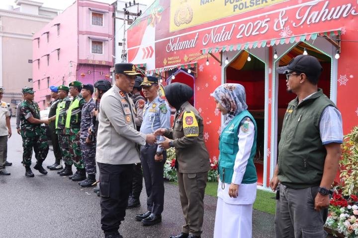 Kapolres Rohil Bersama Forkopimda Pimpin Patroli, Pastikan Perayaan Natal Aman