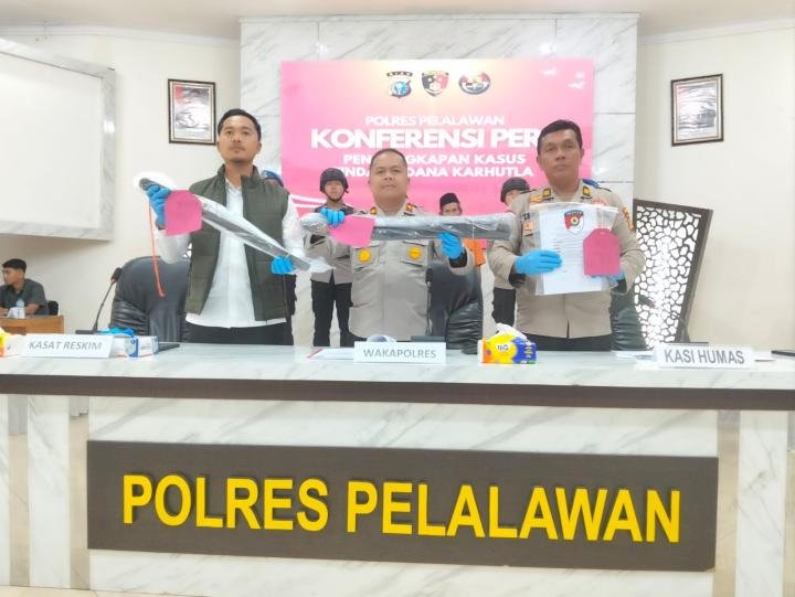 Tipidter Polres Pelalawan Tangkap Dua Pelaku Karhutla Seluas 10 Hektare di Kawasan TNTN 