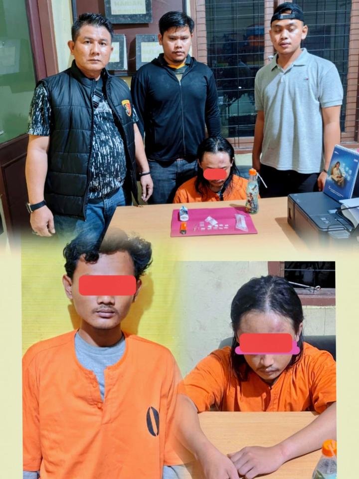 Bergumal, Polsek Kerumutan Tangkap Dua Pengedar 10 Paket Sabu