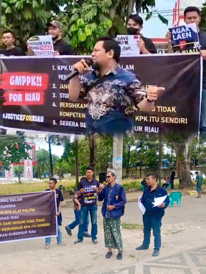 Dinilai KPK Unprosedural, GMPPK Minta Gubernur Riau Dibebaskan