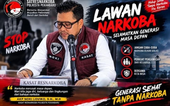Pasutri Ditangkap Satresnarkoba Polresta Pekanbaru, Simpan Sabu Diikat Rambut
