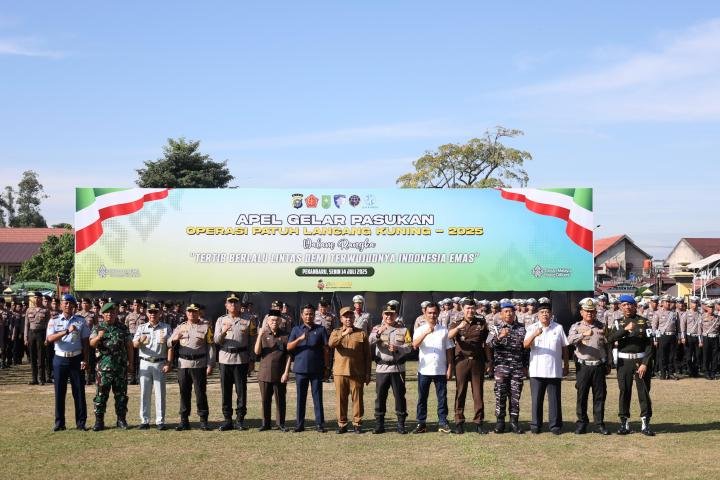 Kapolda Riau Pimpin Apel Operasi Patuh LK 2025, Ini 7 Sasaran Utama Penindakan Hukumnya