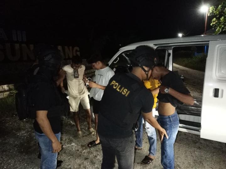 Tim Raga Res Kampar Patroli Malam Minggu, Warga Diimbau Jaga Kamtibmas