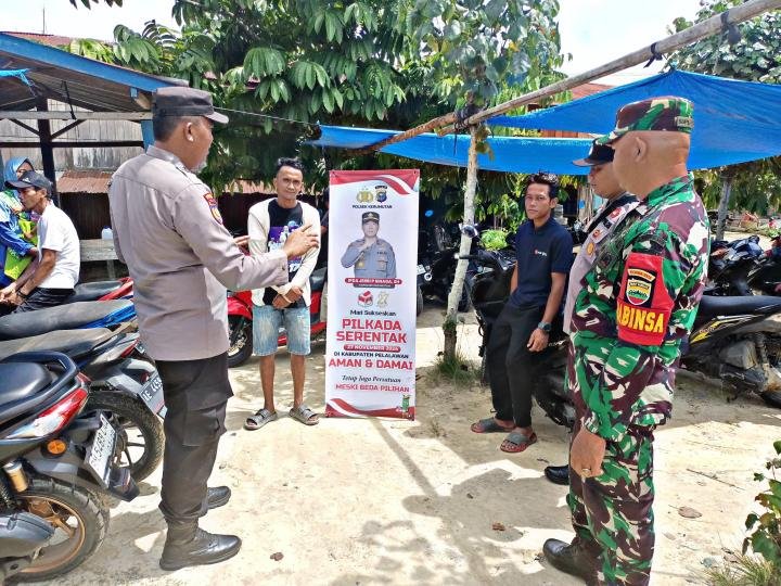 Cooling System, Polsek Kerumutan Bersama Koramil Sambangi Pasar Tradisional