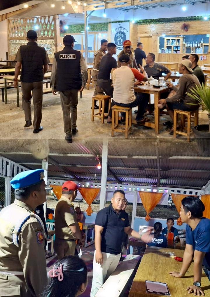 Satpol PP Pelalawan Datangi Sejumlah Kafe yang Buka di Bulan Ramadan, Beri Teguran Keras