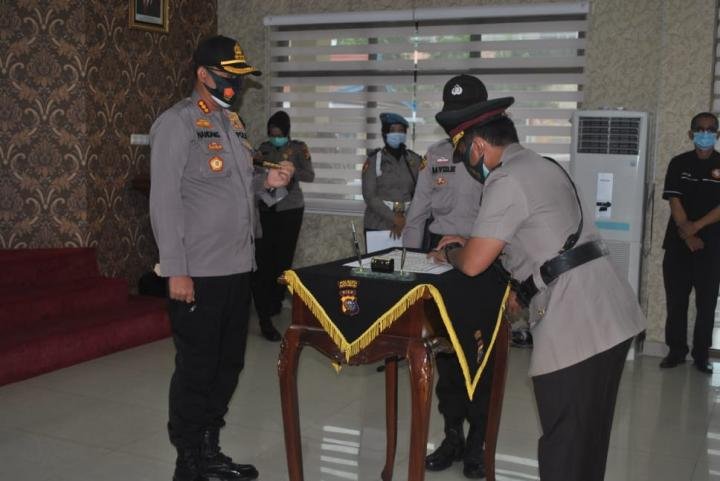Pimpin Sertijab Dua Kasat, Kapolresta : Pejabat Baru Harus Responsif Ungkap Kejahatan 
