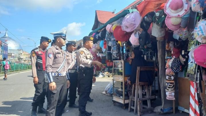 Blusukan ke Pasar Mandau, Pedagang Diimbau Tak Terpancing Hoaks Pasca Pilkada