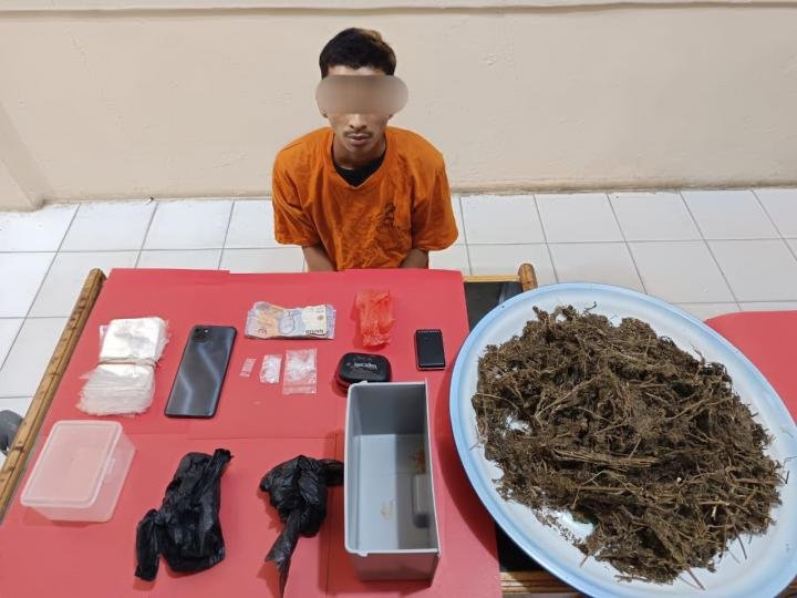 Pengedar Narkotika Kuala Sungai Akar Dibekuk Polsek Keritang