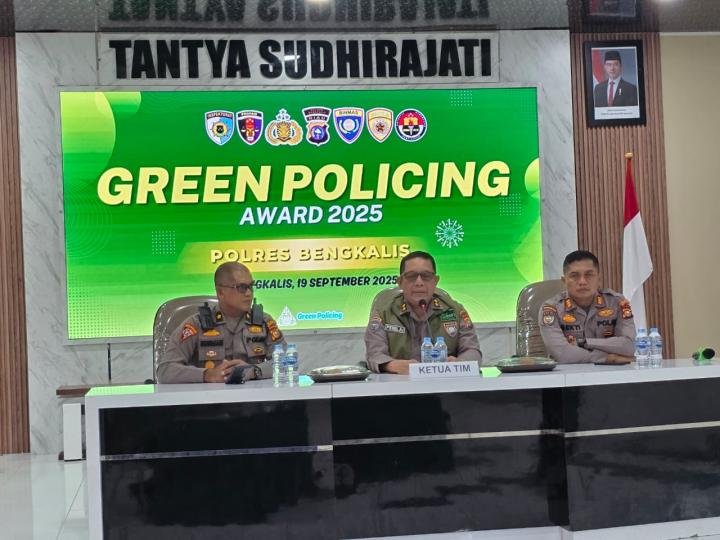 Dorong Kepedulian Lingkungan, Polda Riau Lakukan Penilaian Green Policing di Polres Bengkalis