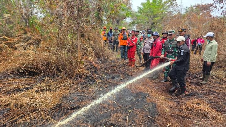 Tim Gabungan Berhasil Padamkan Karhutla Tidak Terpantau Dashboard Lancang Kuning