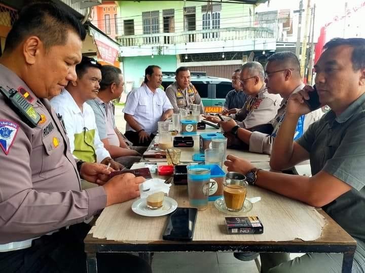 Polsek Kandis Gelar Cooling System Jelang Pilkada Bersama Ormas DPD LLMB Tuah Sakti