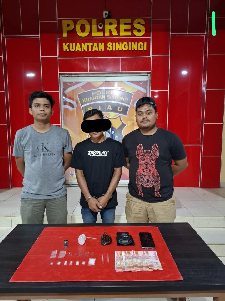 Pastikan Pilkada 2024 Aman, Tim Mata Elang Polres Kuansing Tangkap Pelaku Narkoba