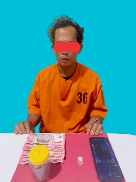 Satresnarkoba Polres Pelawan Sergap Petani Simpan Sabu Dalam Toples