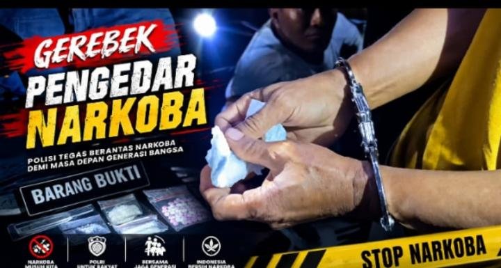 Empat Pengedar Narkoba di Kampung Terendam Dibekuk Polresta Pekanbaru