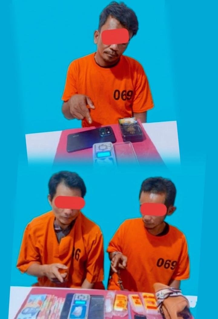 Tiga Residivis Pengedar Sabu Diringkus Tim Opsnal Polres Pelalawan