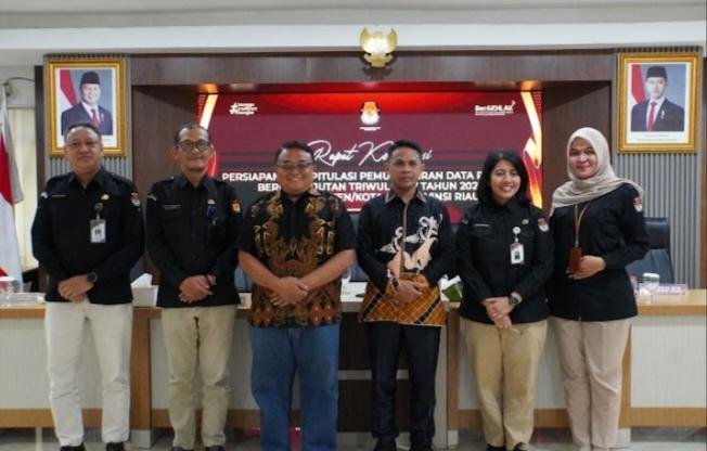KPU Riau Rakor Persiapan Pleno Terbuka Rekapitulasi PDPB Triwulan IV, Perkuat Data Pemilih 