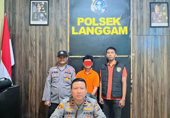 Baru Pulang Jemput Sabu di Pekanbaru, Pengedar Ditangkap Polsek Langgam