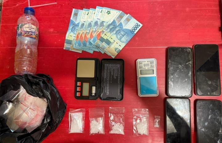 Polsek Singingi Hilir Tangkap Empat Terduga Sindikat Narkoba