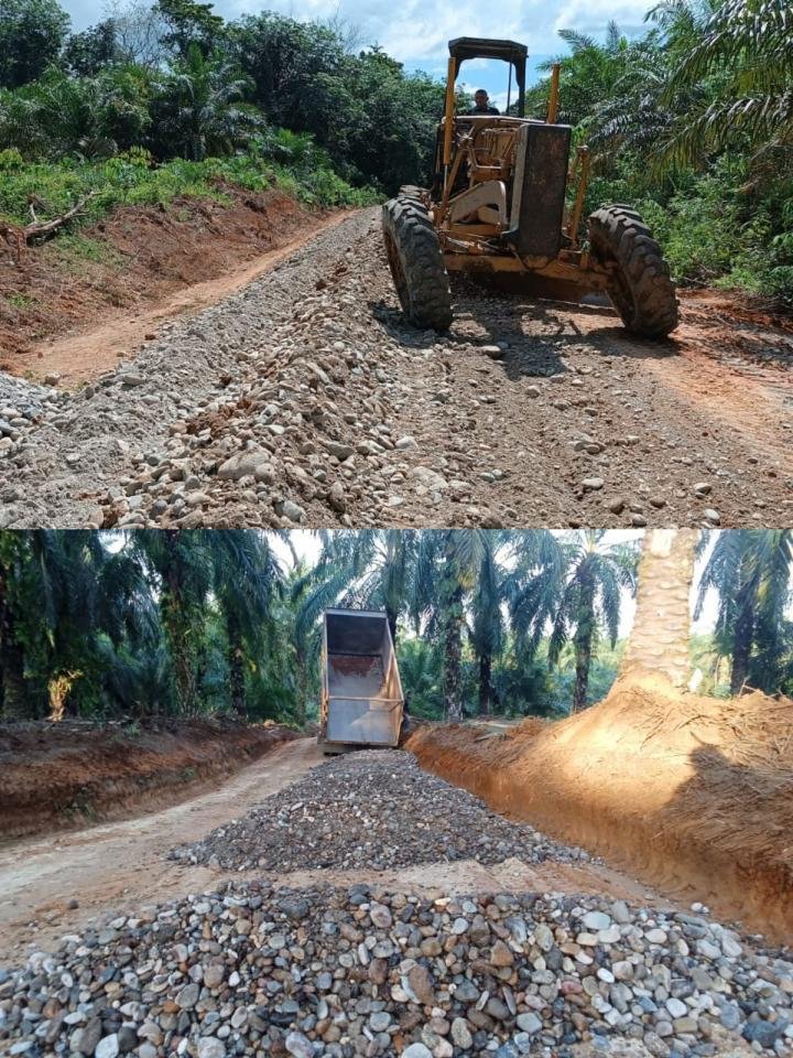 UPTD Wilayah I PUPR Rohul Gencarkan Pemeliharaan 17 Ruas Jalan Kabupaten Jelang Idul Fitri