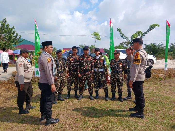 Polsek Siak Kecil Gandeng Simpatisan Banser NU Wujudkan Pilkada Damai