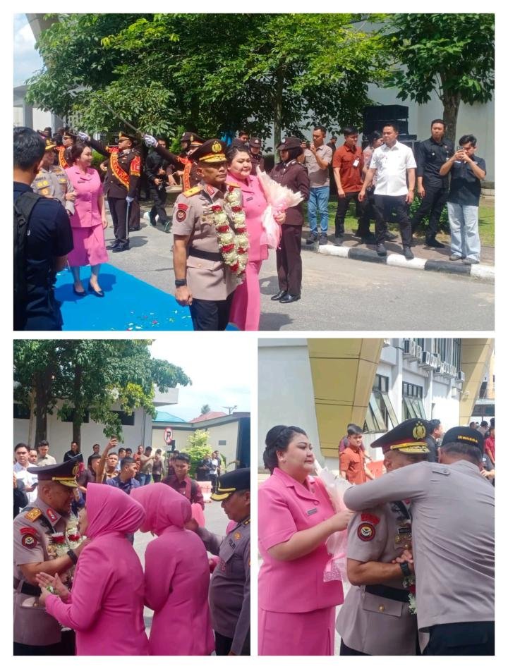 Lagu “Datang dan Pergi” Warnai Farewell Wakapolda Riau, Suasana Haru Iringi Pejabat Lama