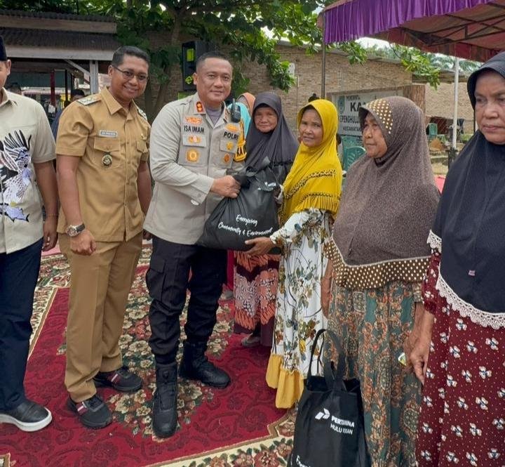 Kapolres Rohil dan Wabup Hadiri Pasar Murah PHR, Bantu Perekonomian Masyarakat