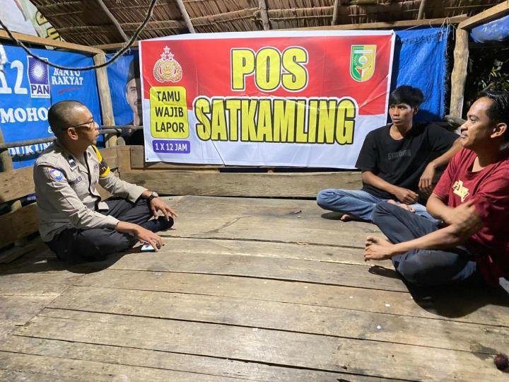 Polres Kuansing Intensifkan Cek Pos Kamling, Beri Rasa Aman hingga ke Perkampungan