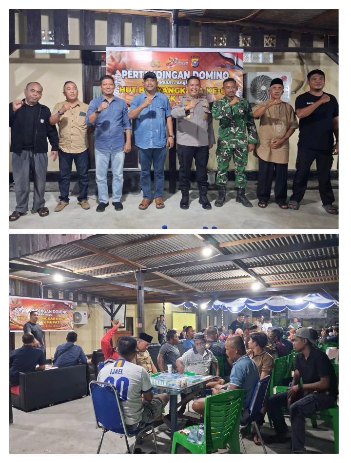 Semarakkan Hari Bhayangkara ke-80, Polsek Rupat Gelar Turnamen Domino untuk Umum