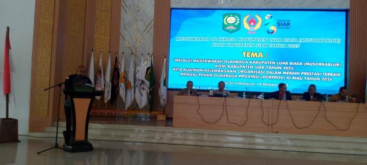 Syamsurizal Terpilih sebagai Ketum KONI Siak, Harapkan Kerja Sama Majukan Olahraga