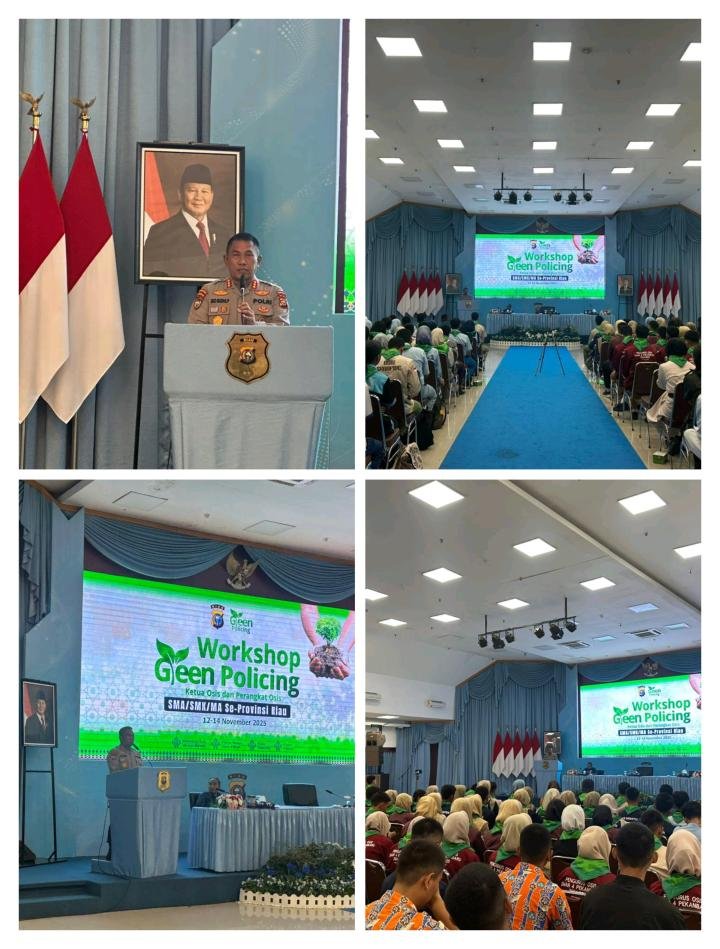 Polda Dorong Gerakan Pelajar Peduli Lingkungan Lewat Workshop Green Policing OSIS se-Riau