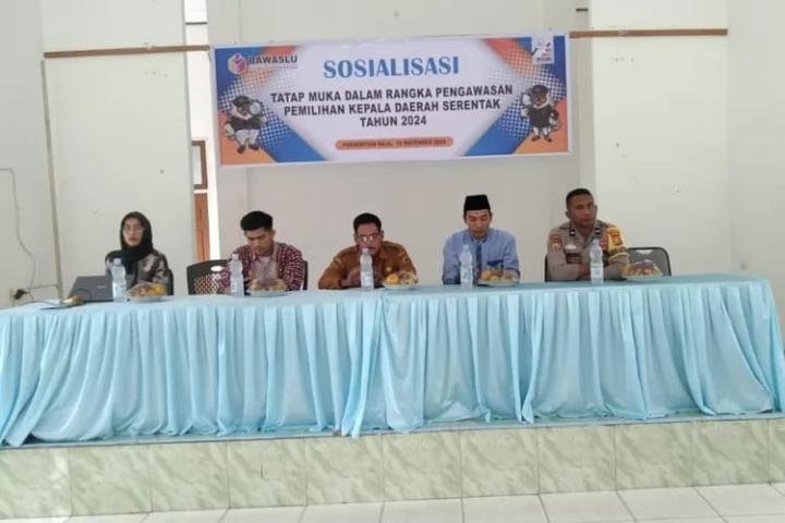 Ciptakan Situasi Kondusif, Polsek Perhentian Raja Sosialisasikan Pilkada Damai