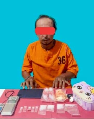 Nyambi Jualan Sabu, Pedagang Bakso Bakar Dicokok Polisi