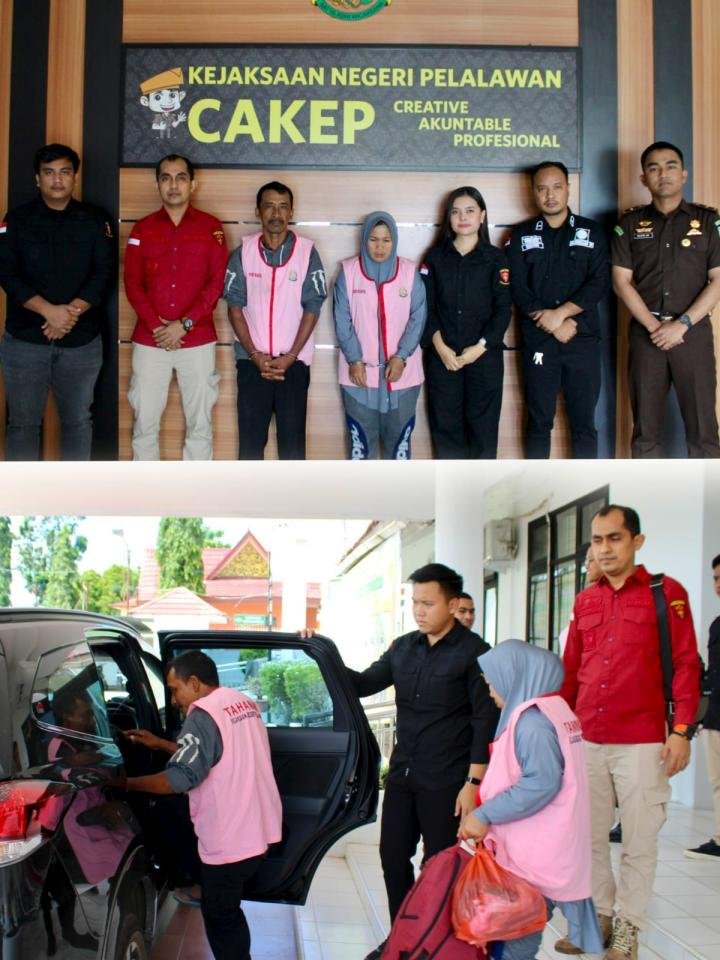 Kejari Pelalawan Eksekusi Mantan Kades Bersama Istri, Terpidana Pungli PTSL