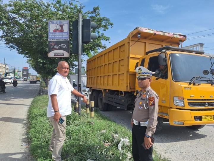 Inspeksi Ditlantas Polda Riau-Dishub Temukan Rambu Lalu Lintas Hilang dan Pos Terbengkalai