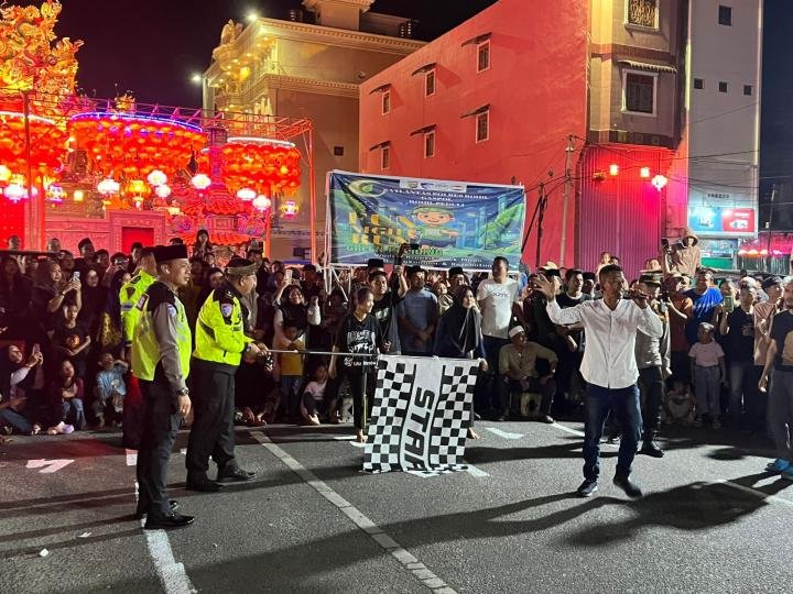 Polres Rohil Gelar Fun Night Run Green Policing, Berikut Daftar Pemenangnya