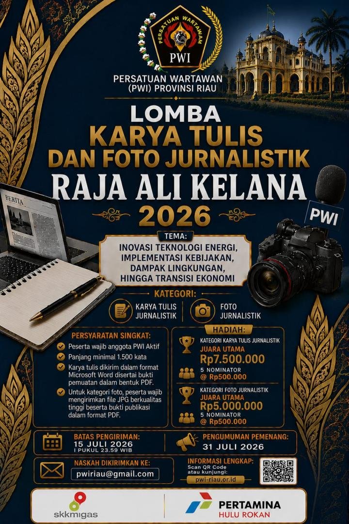 LKJ Raja Ali Kelana 2026 Beberapa Hari Lagi Ditutup, Ini Batas Terakhir Pengirimannya