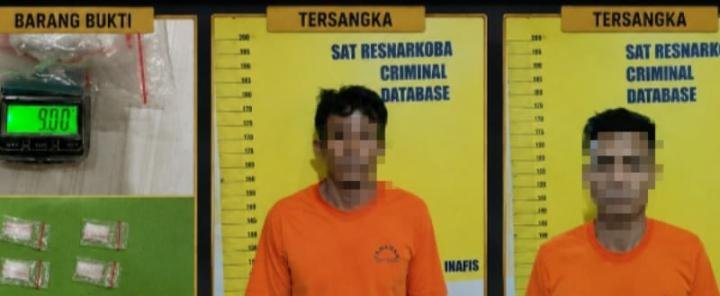 Polresta Pekanbaru Sergap Dua Terduga Pengedar Narkoba, Satu Sempat Melarikan Diri
