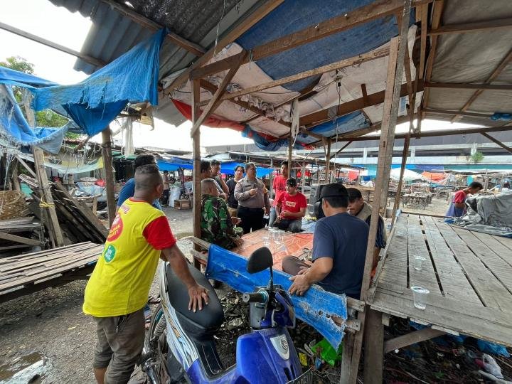 Cooling System, Ini yang Disampaikan Satreskrim Polres Kampar di Pasar Inpres Bangkinang